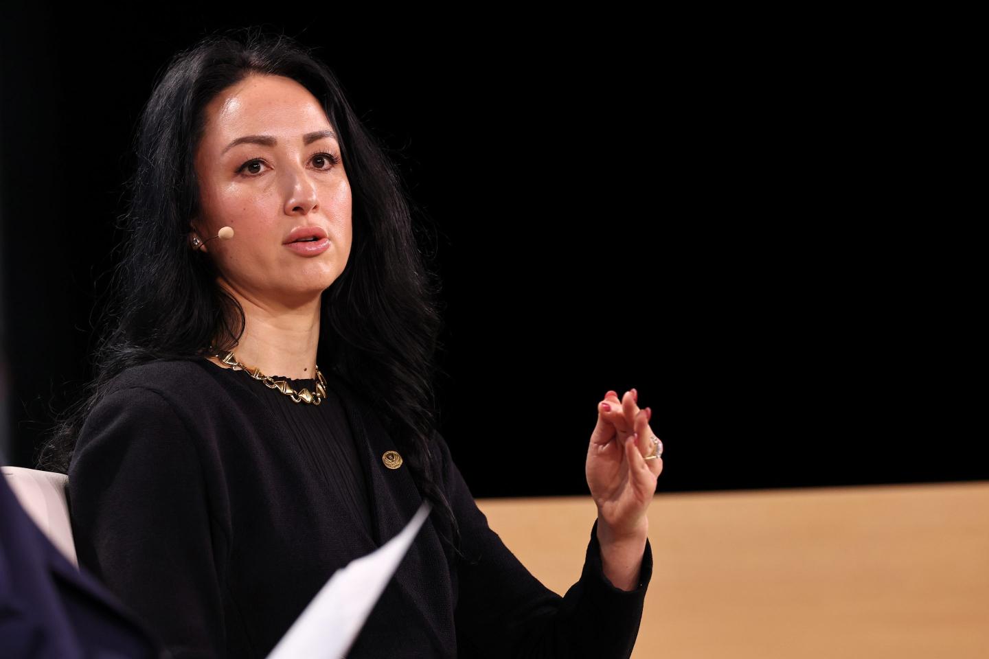 Laura Swett, chairwoman of the Federal Energy Regulatory Commission (FERC), at the CERAWeek by S&amp;P Global conference in Houston, Texas, US, on Thursday, March 26, 2026. The event convenes more than 10,000 participants from over 2,350 companies across 89 countries for dialogue on the agenda ahead as the world enters a new era of energy transition. Photographer: Aaron M. Sprecher/Bloomberg via Getty Images