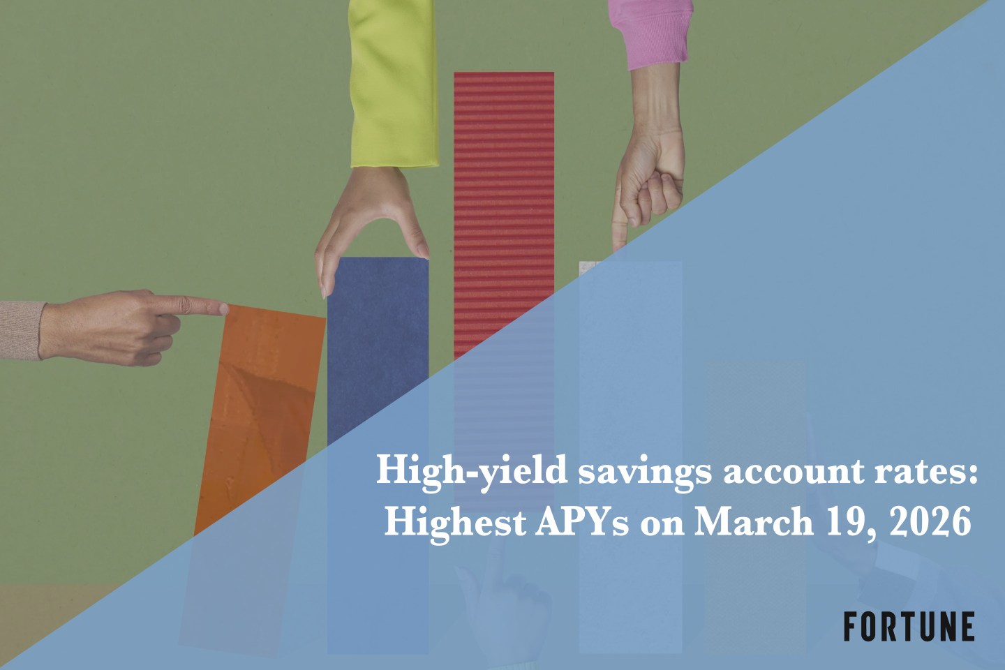 The top high-yield savings rates: Up to 5.00% on March 19, 2026