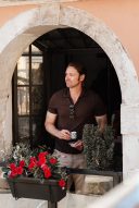 Alexander Gabrovsky inside his Venice apartment