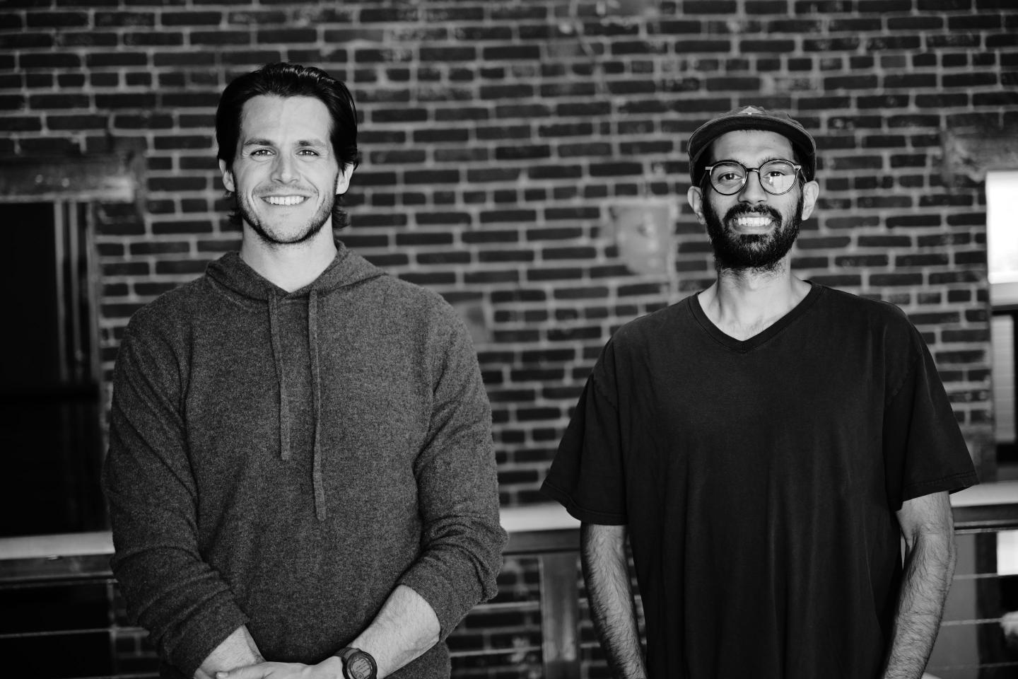 Peter Doyle (left) and Hussain Kader smile