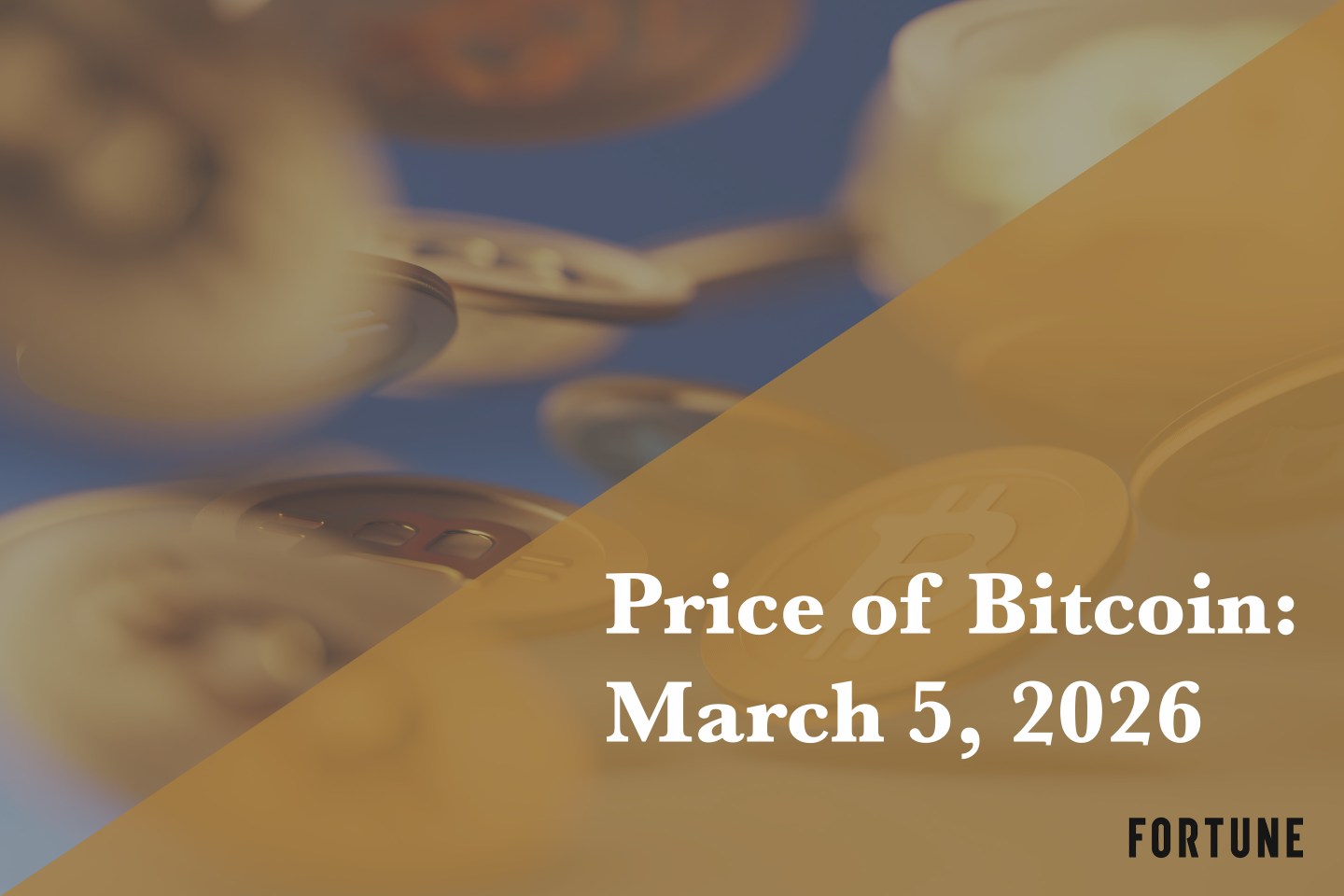 Current price of Bitcoin for March 5, 2026