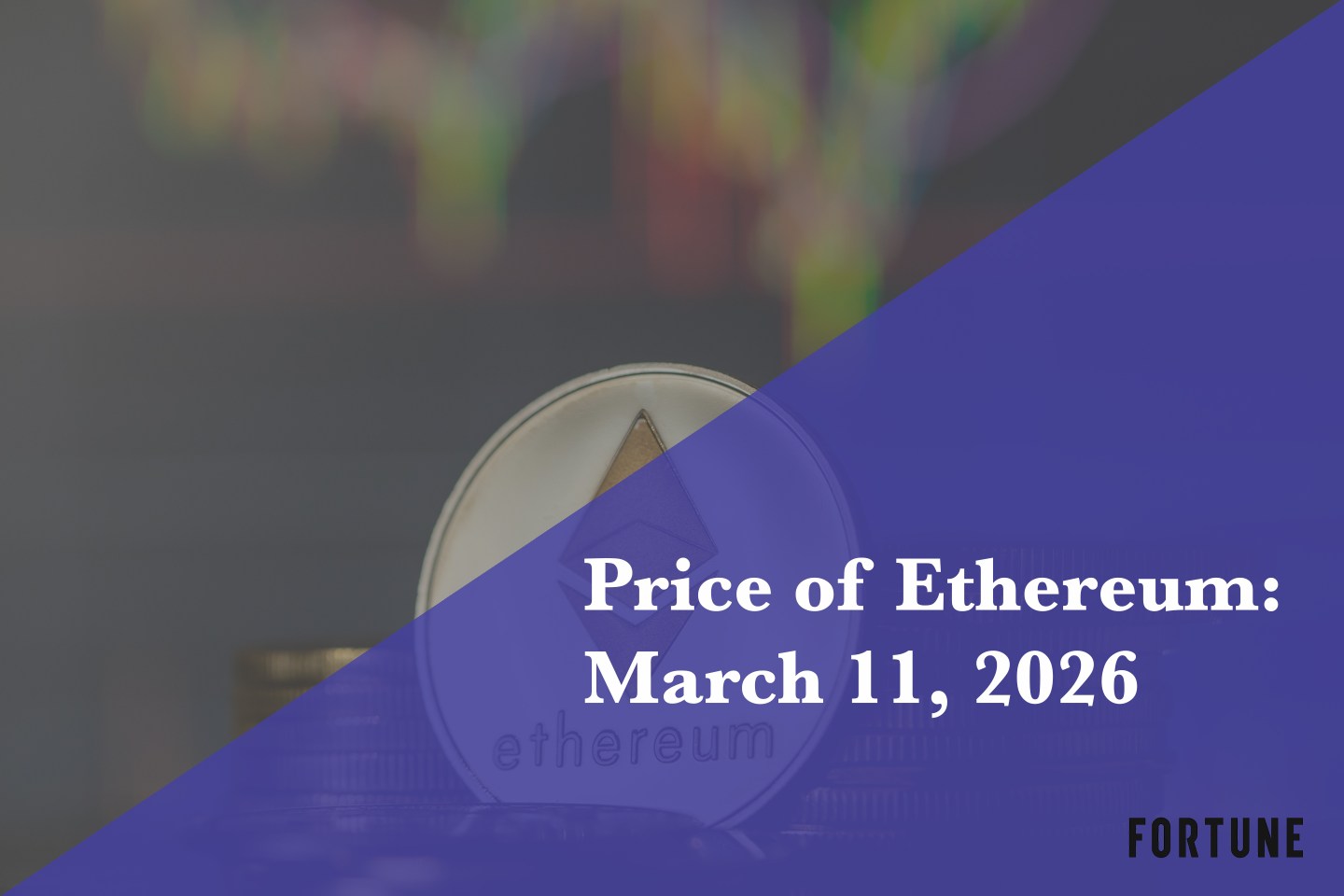 Current price of Ethereum as of Wednesday, March 11, 2026