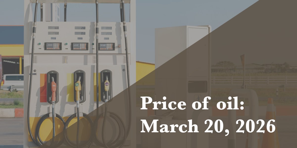 Current price of oil as of March 20, 2026 | Fortune