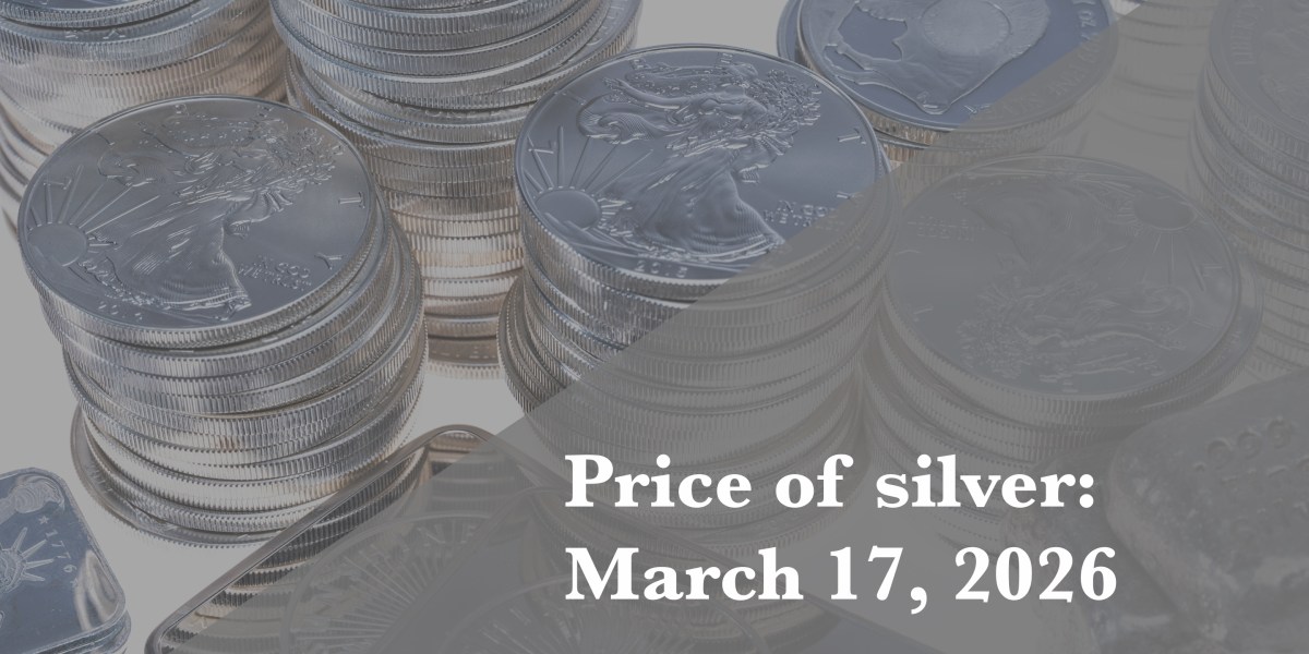 Current price of silver as of Tuesday, March 17, 2026