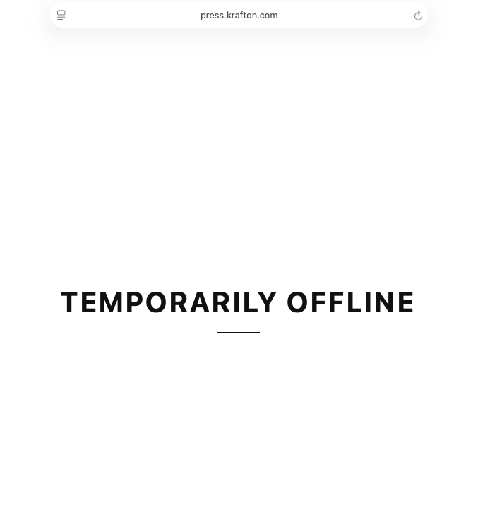 site reading "temporarily offline"