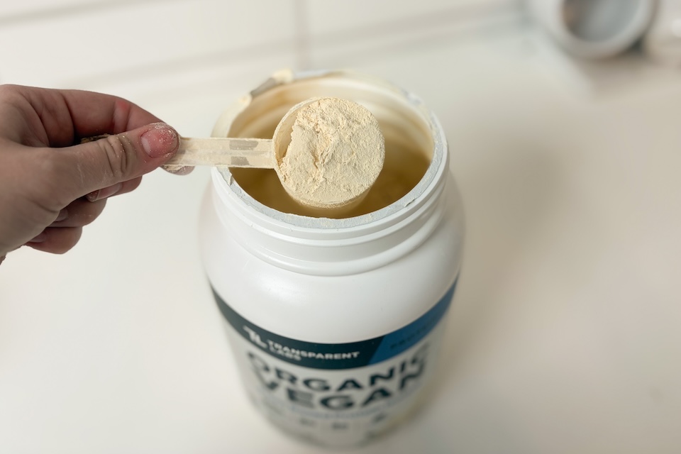 Transparent Labs as best vegan protein powder