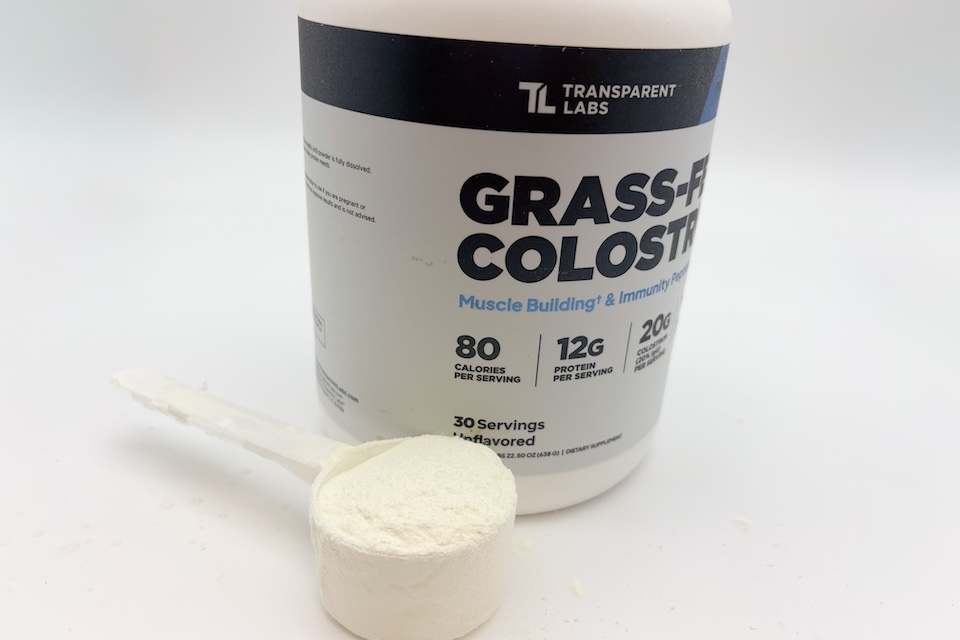 Transparent Labs as best colostrum supplement