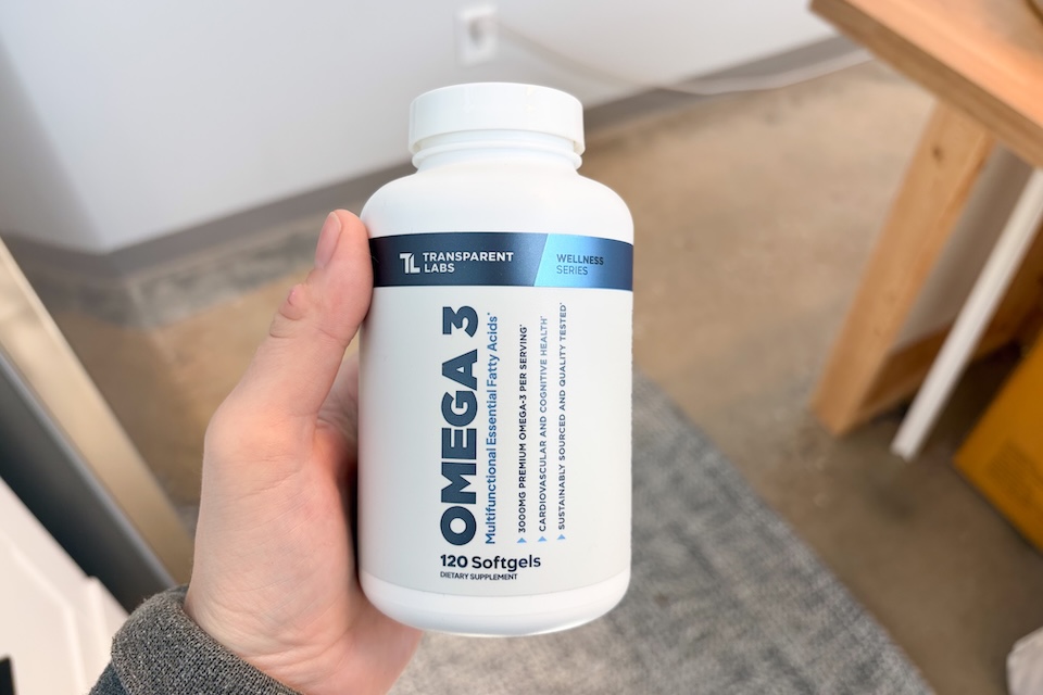 Transparent Labs as best omega-3 supplement