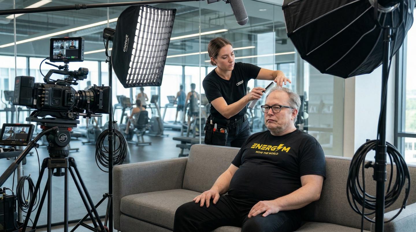 Viral deepfake ad casts Musk, Bezos, and Altman as corpulent overlords powering AI on human sweat. Its creator says the best jokes tell the truth