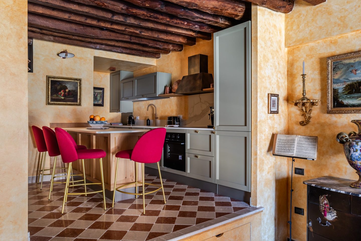 L'appartement d'Alexander Gabrowski à Venise.