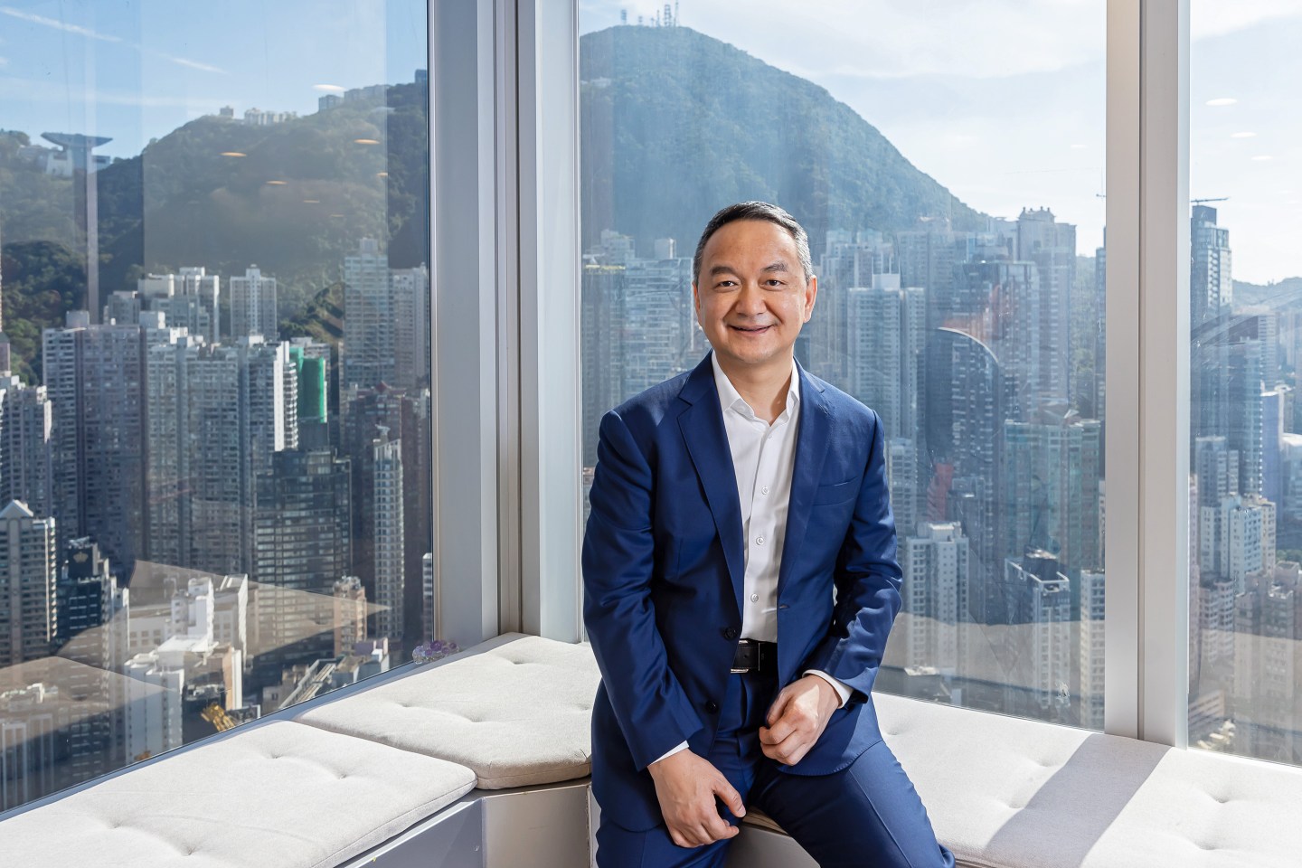 James Peng, chief executive officer of Pony AI Inc., in Hong Kong, China, on Tuesday, Aug. 26, 2025. Pony develops and operates self-driving vehicles including trucks and robotaxis in the US and China. Photographer: Paul Yeung/Bloomberg via Getty Images
