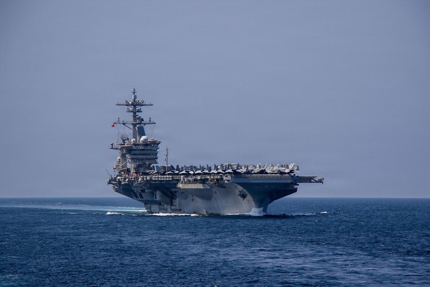 The aircraft carrier USS Abraham Lincoln, on March 10, 2026.