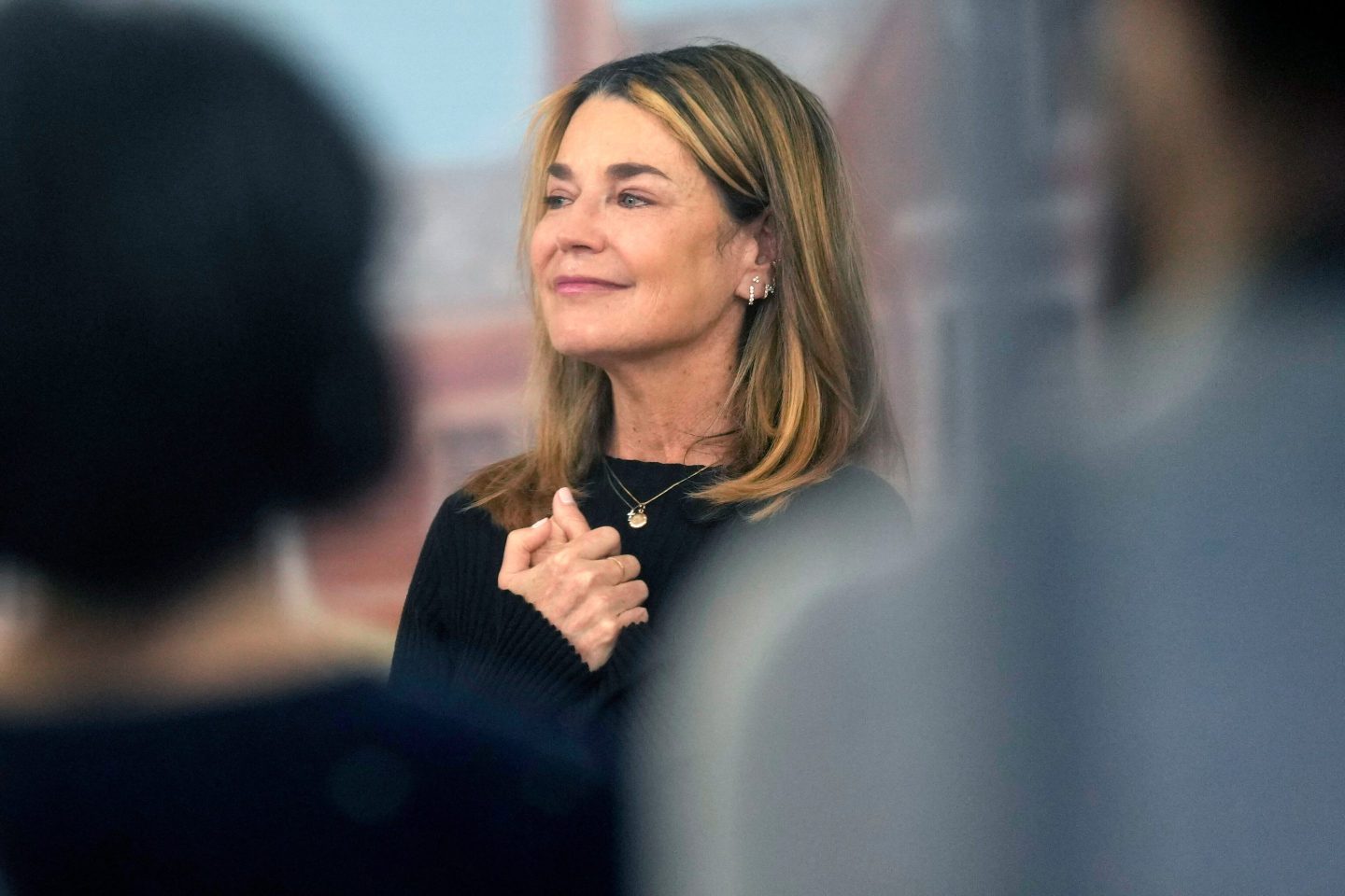 Savannah Guthrie in a black turtleneck