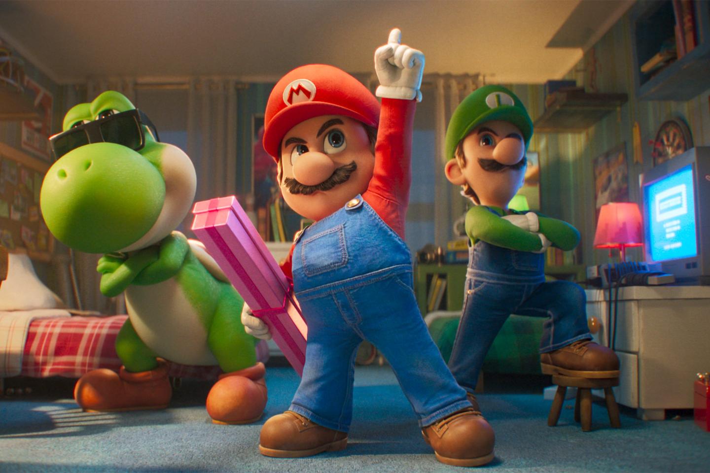 A scene from "The Super Mario Galaxy Movie."