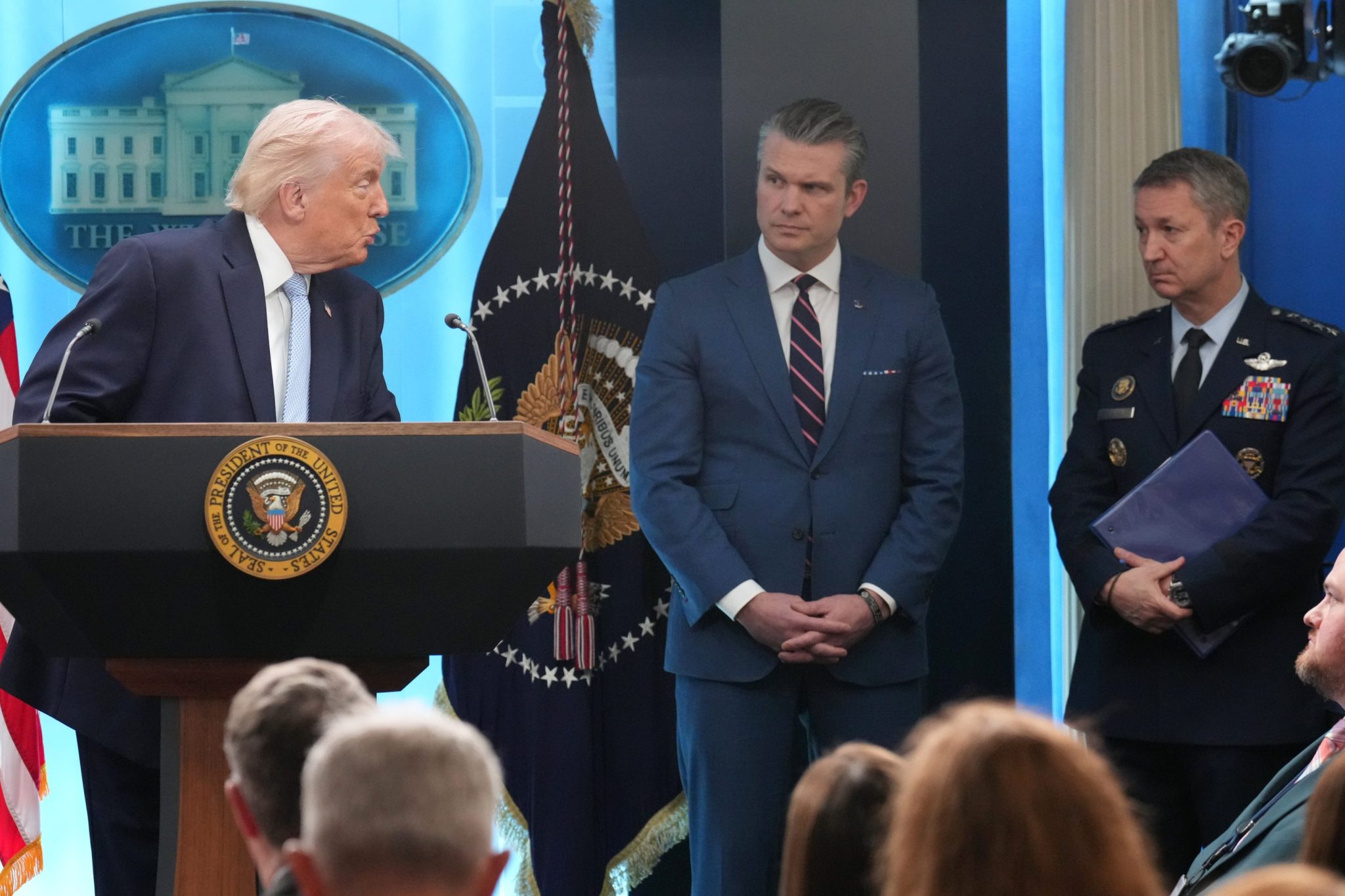 ‘I’d love to keep that a secret, Mr. President’: Trump’s boasts about Iran rescue flummox top advisors