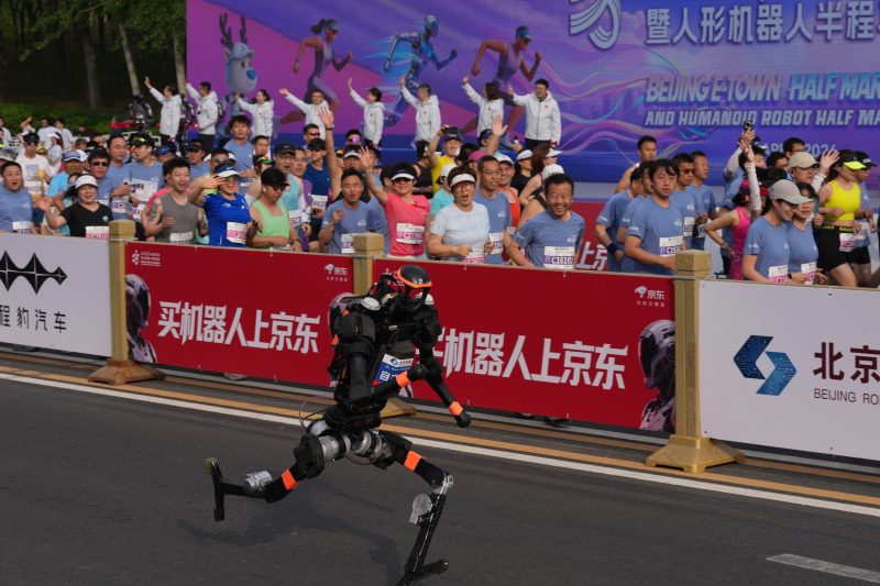 Humanoid robot runs faster than any person ever has in a half marathon during all-bot race in China