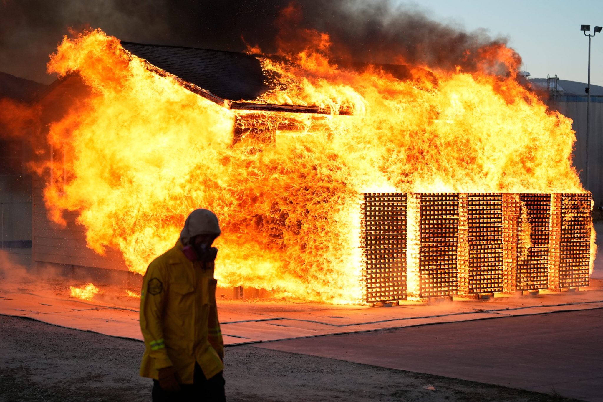 Crash Testing Houses for Wildfire Resilience