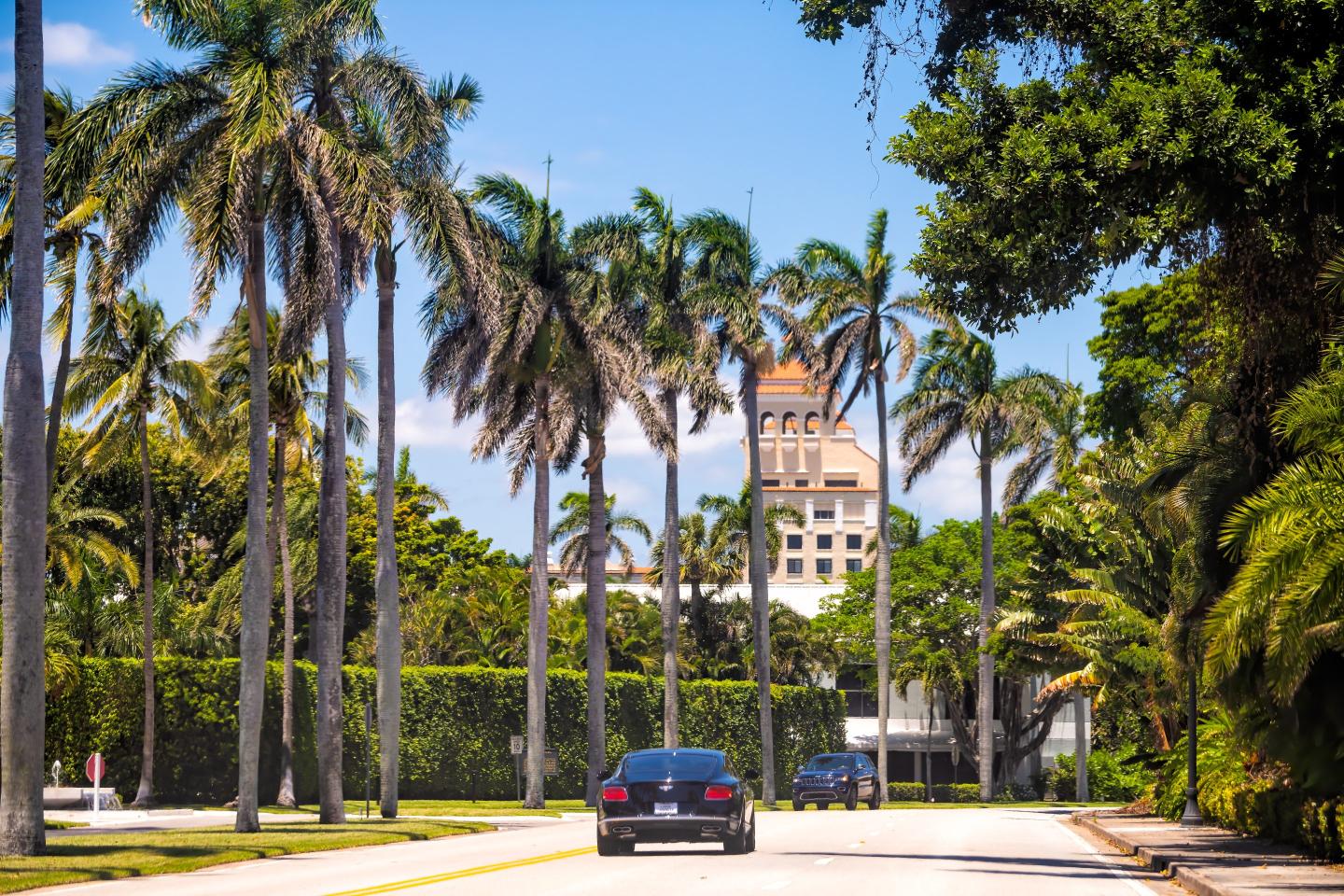 View of Mar-a-Lago in Palm Beach