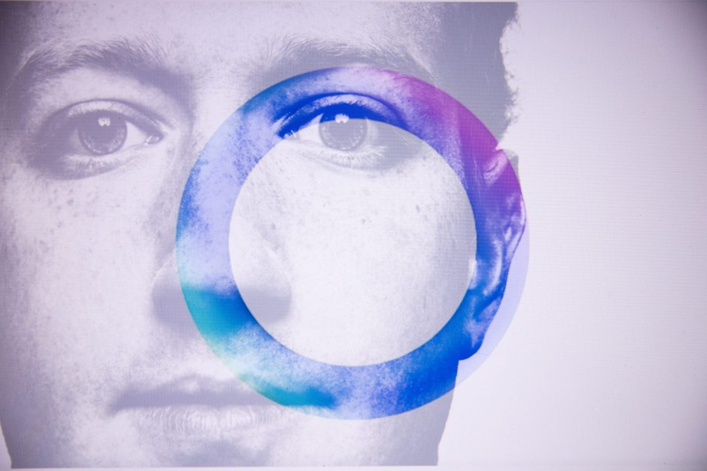 Double exposure photograph of a portrait of Mark Zuckerberg and a telephone displaying the Meta group s artificial intelligence logo at Kerlouan in Brittany in France on April 11 2025. (Photo by Vincent Feuray / Hans Lucas / Hans Lucas via AFP) (Photo by VINCENT FEURAY/Hans Lucas/AFP via Getty Images)