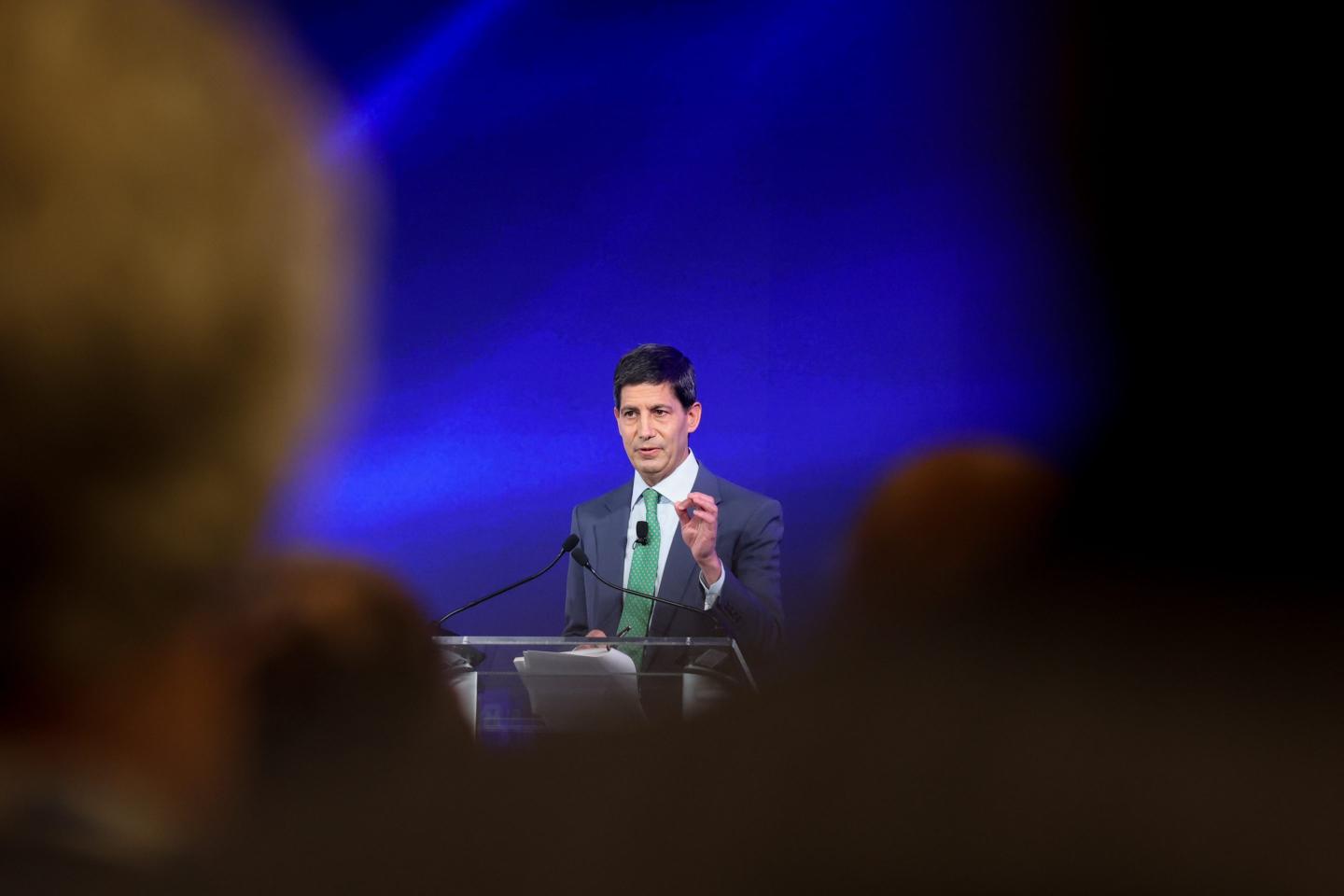 Kevin Warsh, former governor of the US Federal Reserve, during the International Monetary Fund (IMF) and World Bank Spring meetings at the IMF headquarters in Washington, DC, US, on Friday, April 25, 2025.