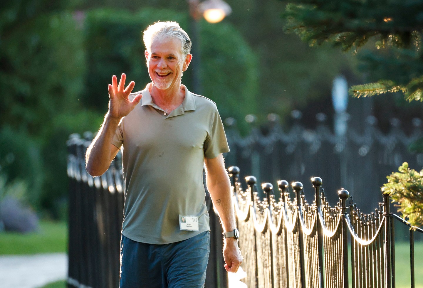 Netflix cofounder and chairman Reed Hastings on July 10, 2025 in Sun Valley, Idaho. (Photo: Kevin Dietsch/Getty Images)