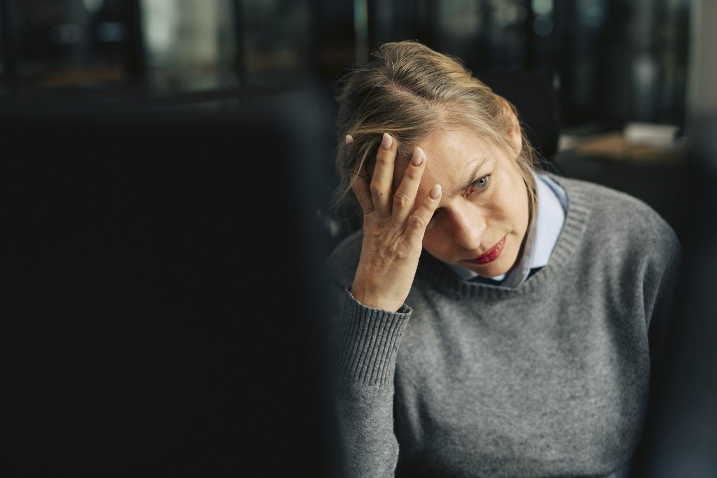 stressed worker