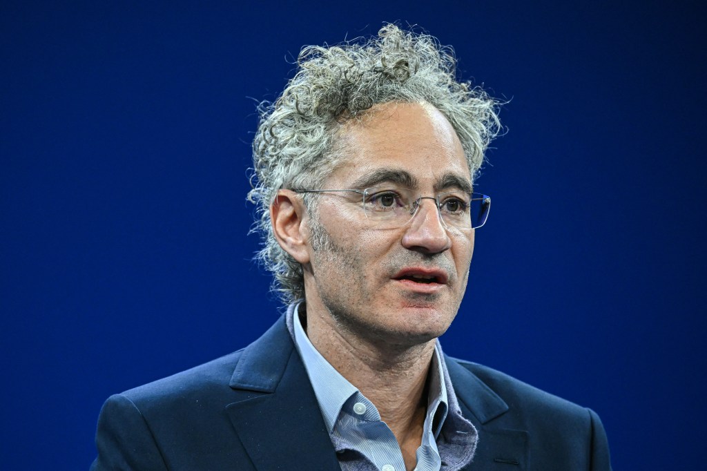 Palantir Technologies CEO Alex Karp in Davos, Switzerland in January 2026. (Photo by Fabrice Coffrini/AFP/Getty Images)