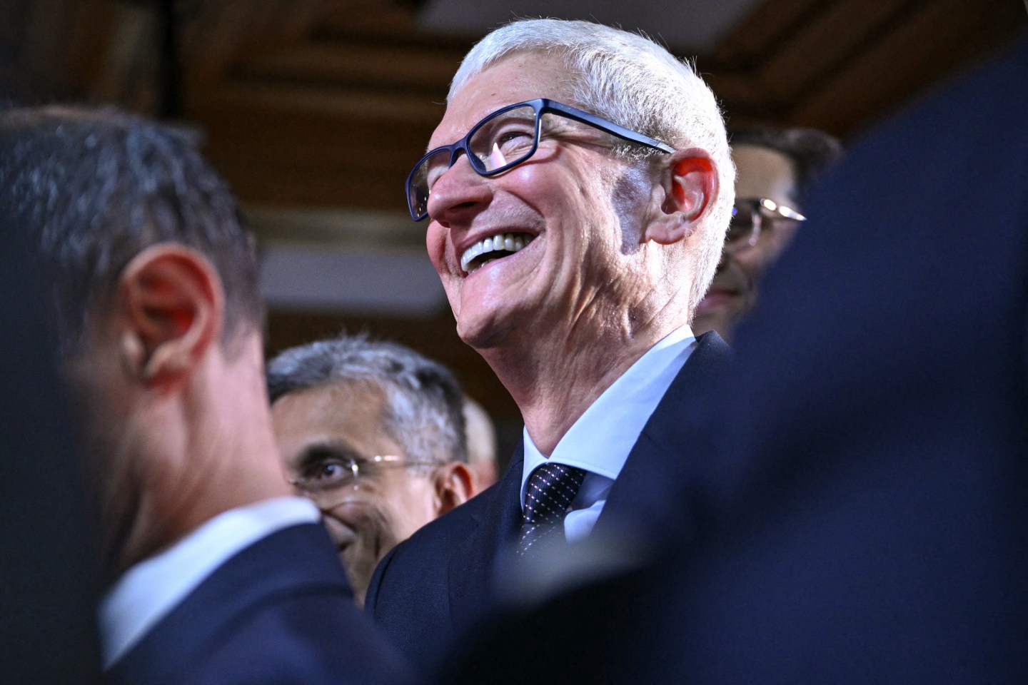 Apple CEO Tim Cook in Davos on January 21, 2026. (Photo: Mandel Ngan/AFP/Getty Images)