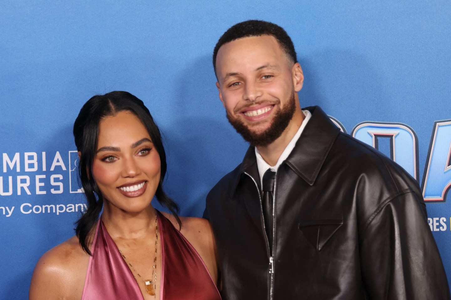 Stephen and Ayesha Curry attend the LA premiere of Columbia Pictures and Sony Pictures Animation's "Goat" at the AMC Century City 15 in Los Angeles on February 6, 2026.