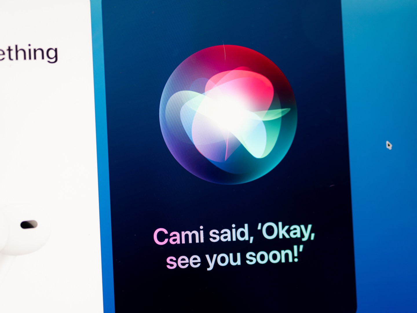 Apple's Siri assistant on a MacBook Pro in San Francisco on Feb. 11, 2026. (Photo: Jason Henry/Bloomberg/Getty Images)