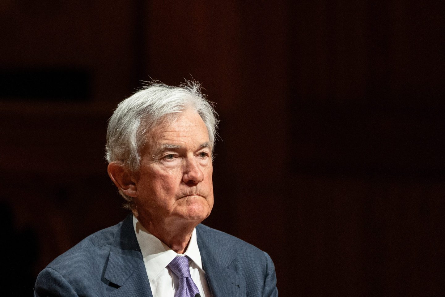 Jerome Powell, chairman of the US Federal Reserve, during a moderated conversation at Harvard University in Cambridge, Massachusetts, US, on Monday, March 30, 2026.