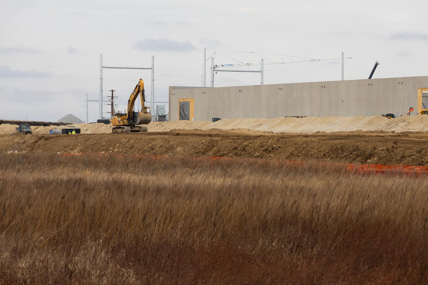 A Meta data center under construction in Wisconsin. 