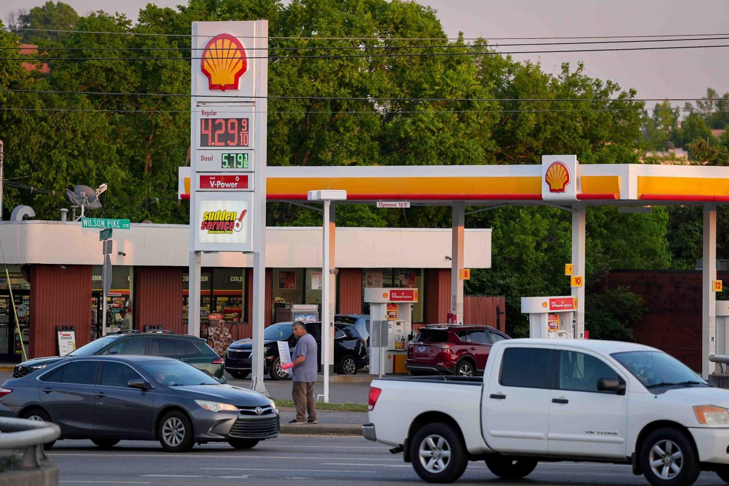 A Shell gas station