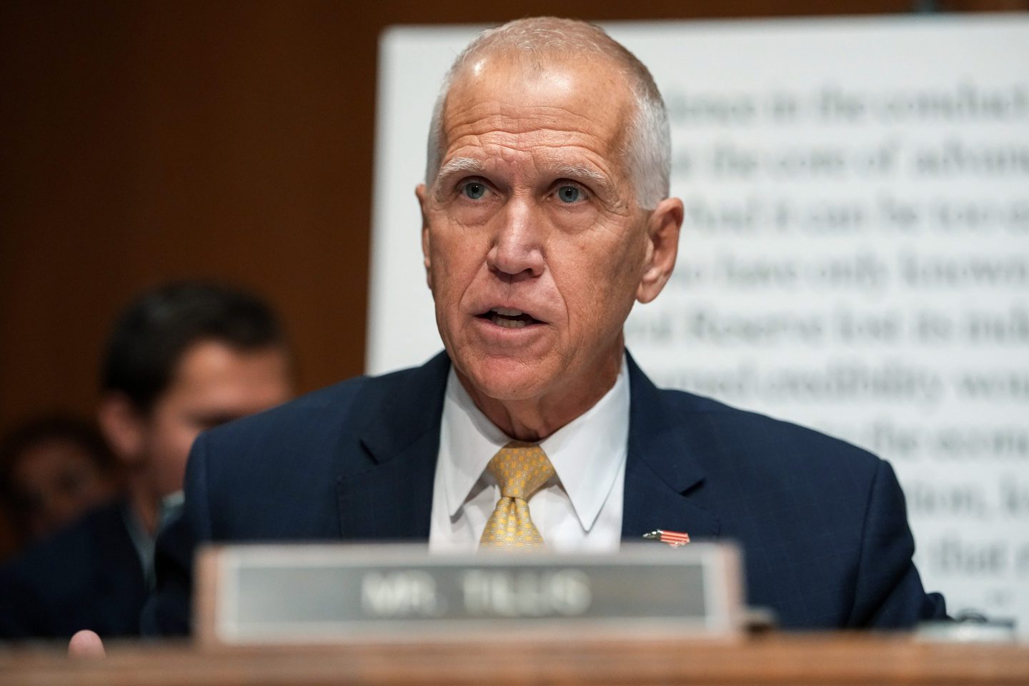 GOP senator blocking Warsh makes his stand on market stability