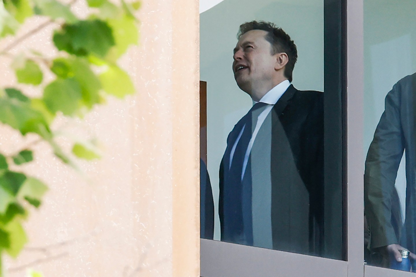 Elon Musk in Oakland, California on April 28, 2026. (Photo: Jessica Christian/San Francisco Chronicle/Getty Images)