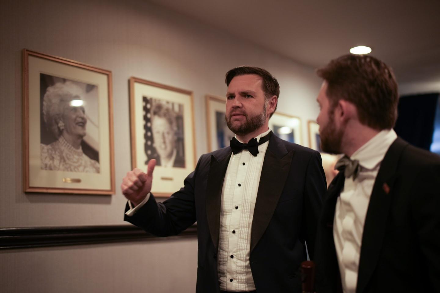 After the gunshots, JD Vance was first to be pulled off stage, then Trump and the first lady. Someone started a ‘U.S.A.’ chant but was shushed