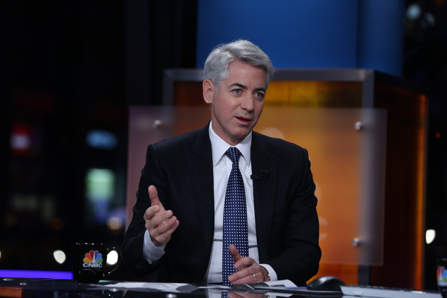Bill Ackman gestures.