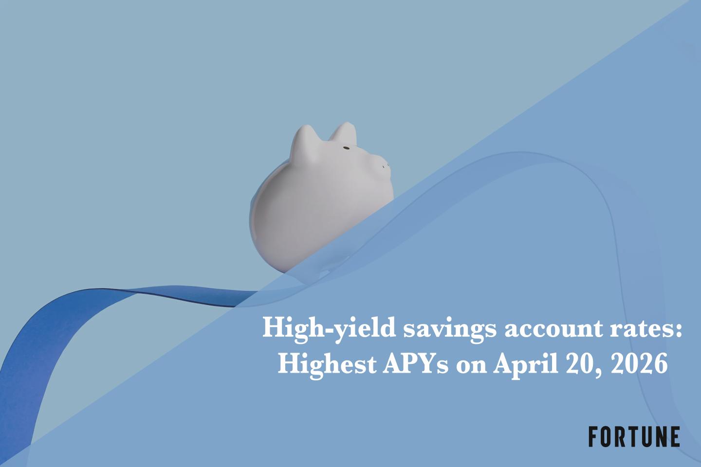 The top high-yield savings rates: Up to 5.00% on April 20, 2026