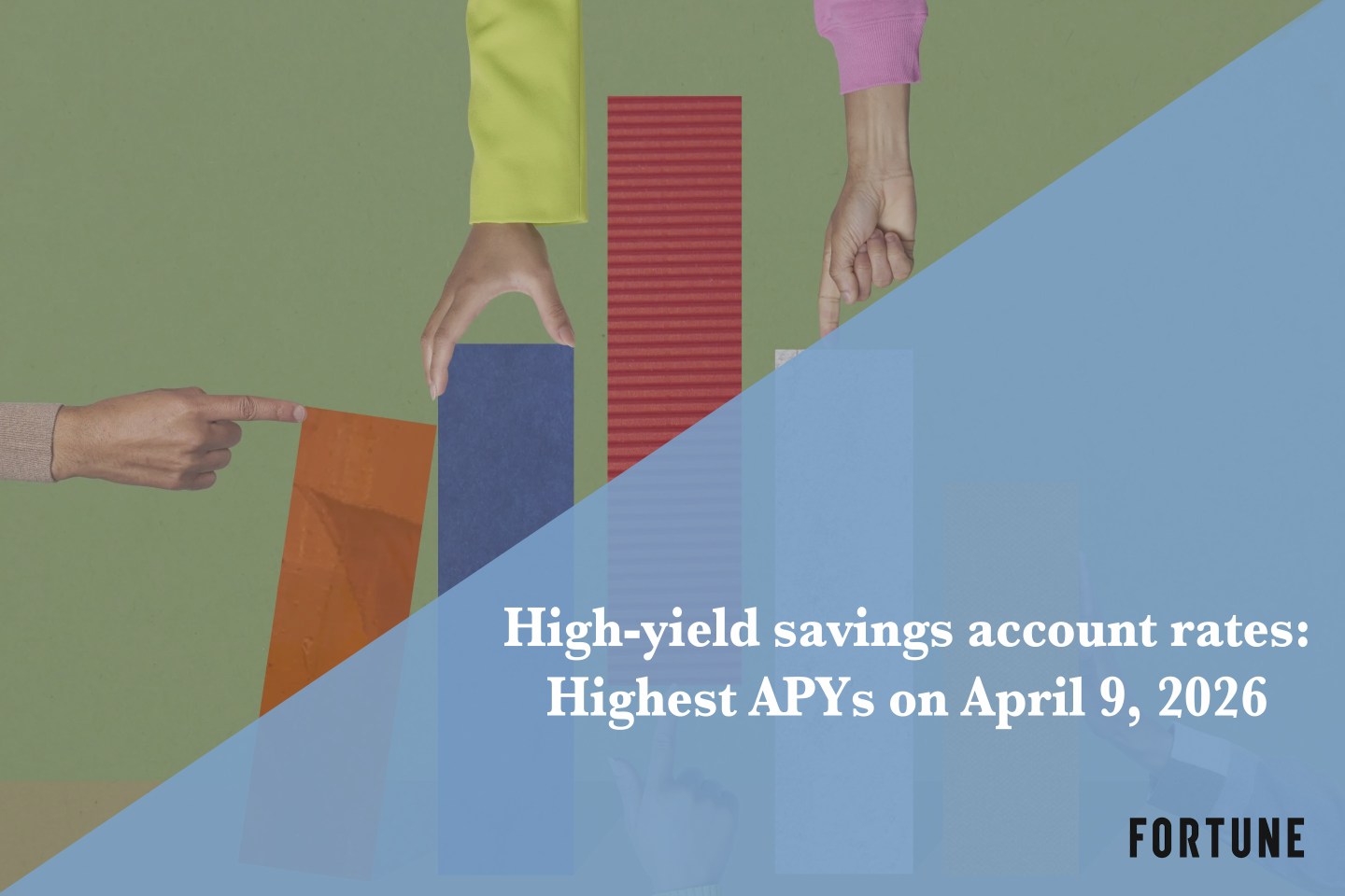 The top high-yield savings rates: Up to 5.00% on April 9, 2026