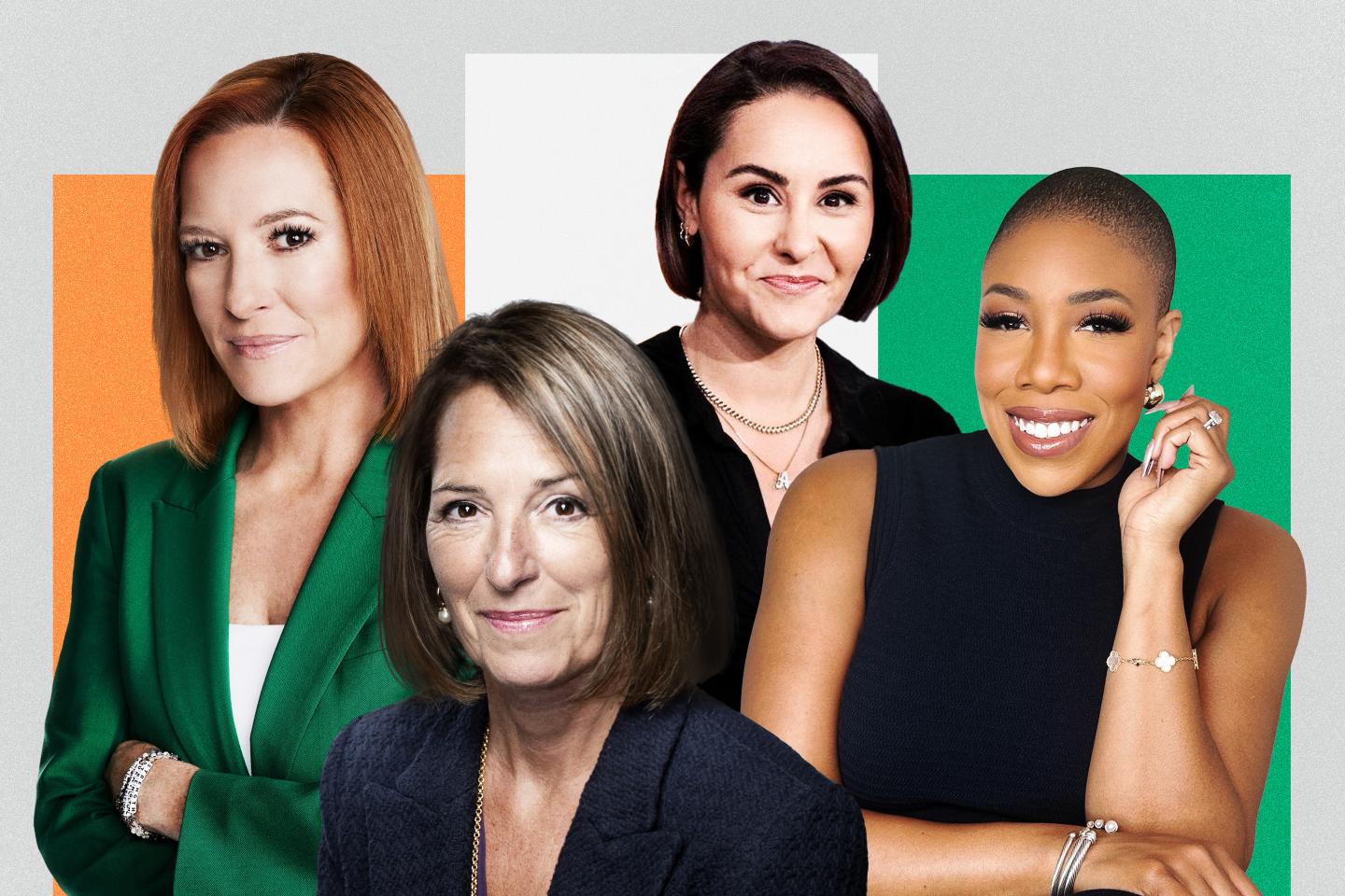 Jen Psaki, Carol Leonnig, Ali Vitali, and Symone Sanders Townsend are the new faces of MS Now.