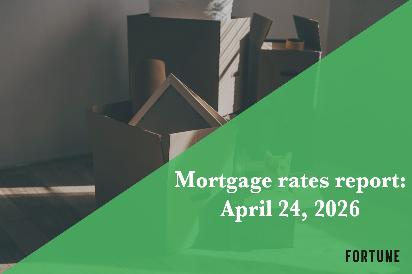 Mortgage rates, April 24, 2026
