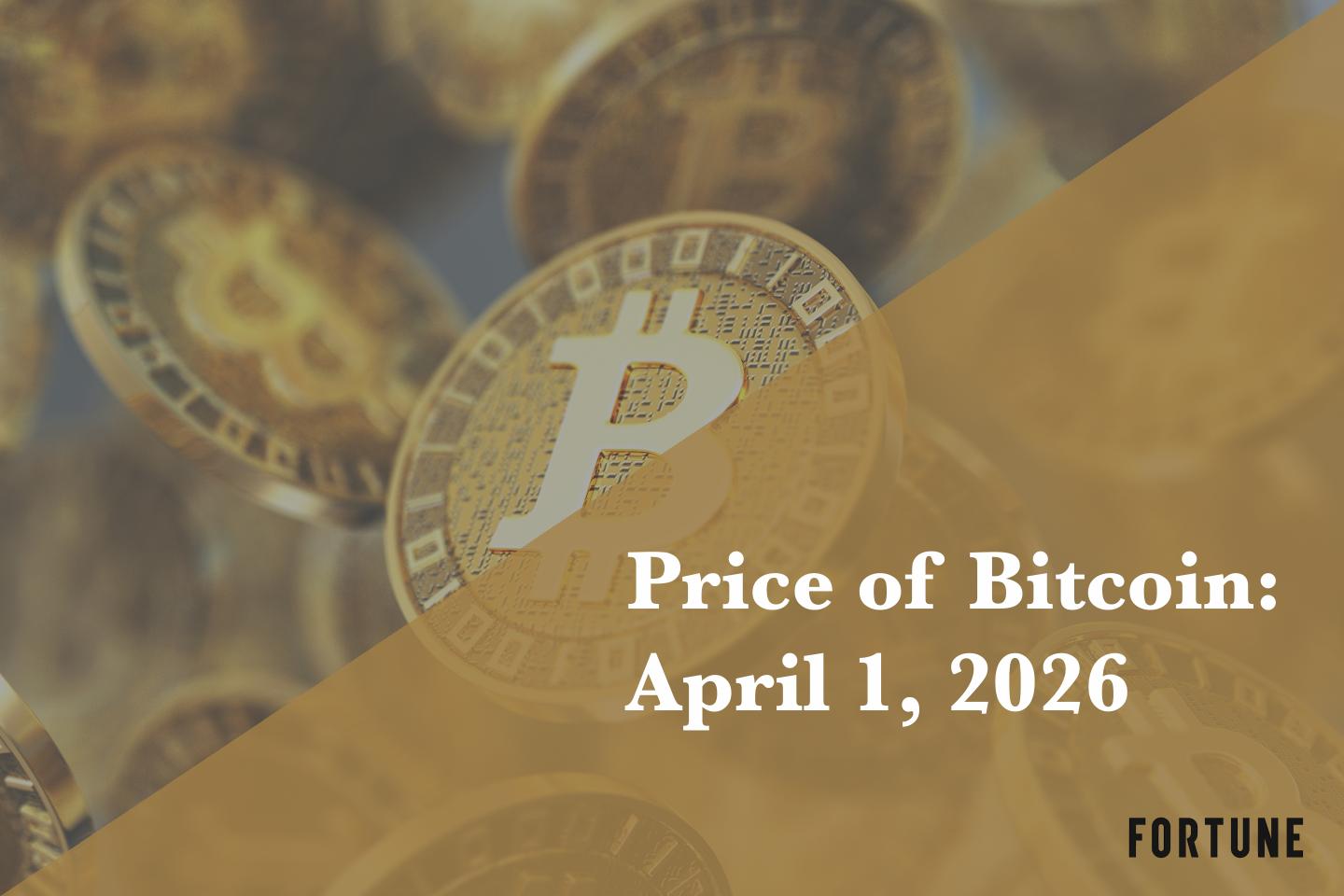 Current price of Bitcoin for April 1, 2026