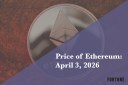 Current price of Ethereum for April 3, 2026