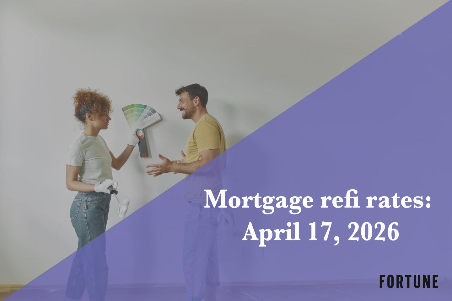 Current refi mortgage rates report for April 17, 2026