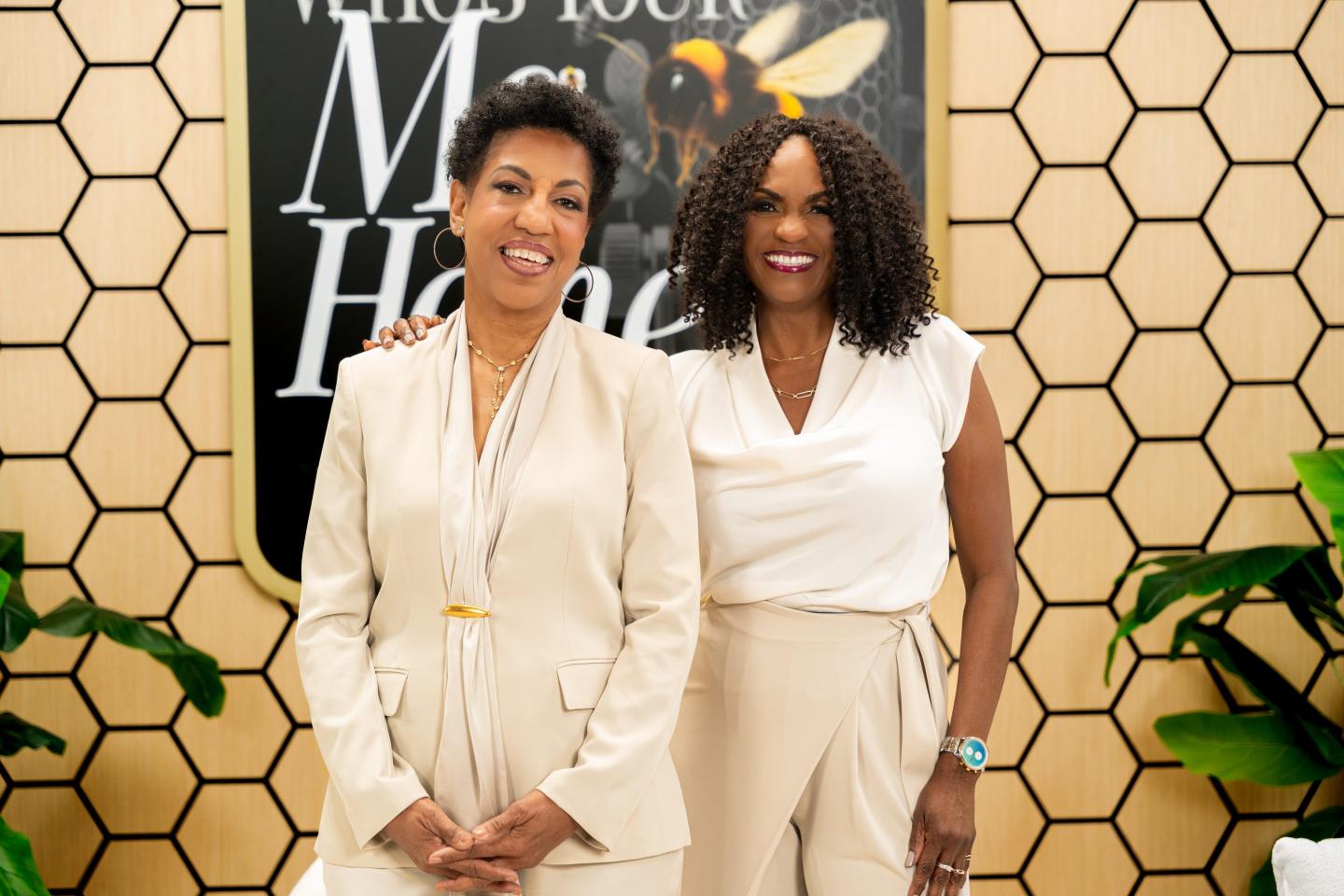 Cohosts Teri Williams (left) and Suzan McDowell of the podcast “Who’s Your Ma Honey?” 