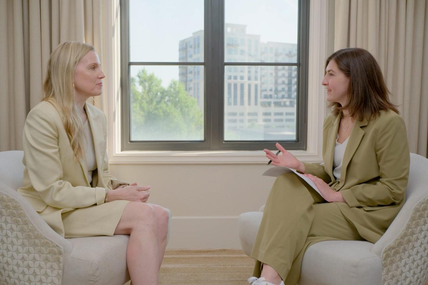 Fortune Editorial Director Kristin Stoller chats with Pepsico chief people officer Becky Schmitt