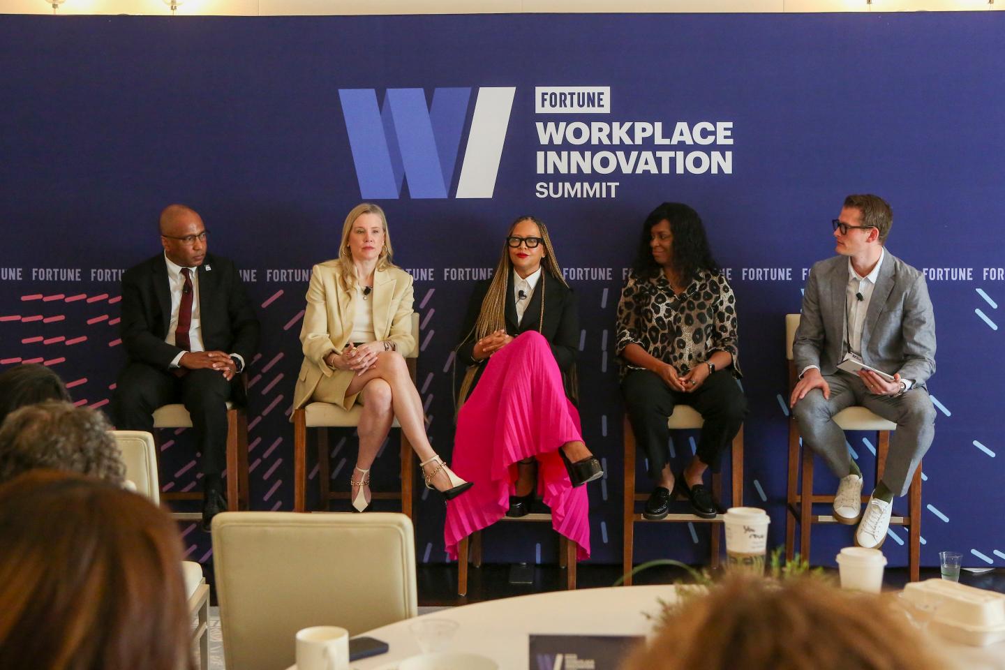 (From left) Dr. Harry L. Williams, Becky Schmitt, Cristina Mancini, and Debbie Dyson in conversation with Fortune's Adam Banicki.