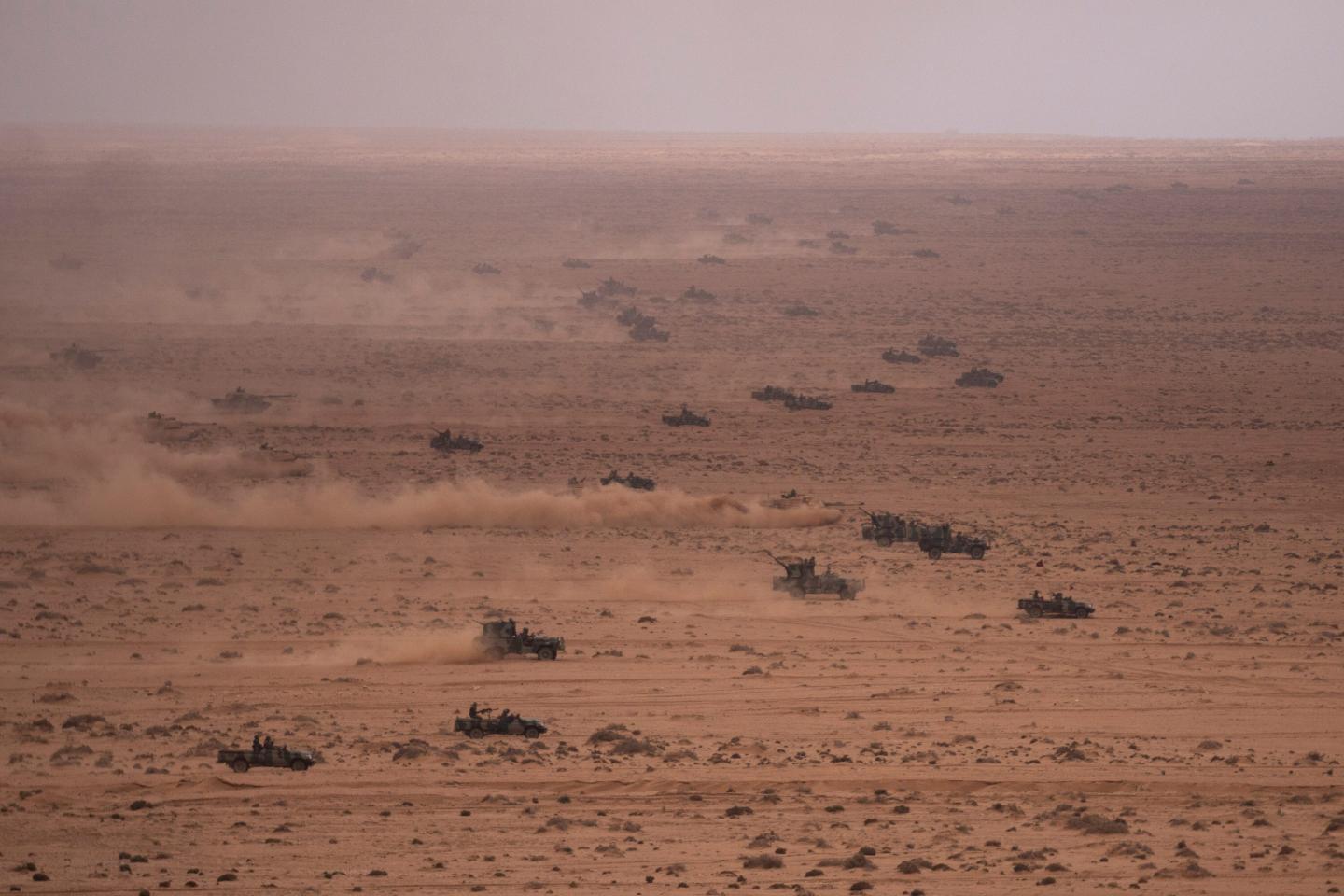 U.S and Moroccan military forces take part in the 20th edition of the African Lion military exercise, in Tantan, south of Agadir, Morocco, Friday, May 31, 2024. 