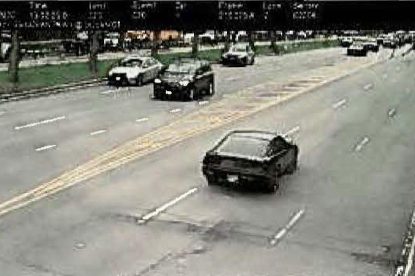 The replica car, seen here on the streets of Brooklyn.
