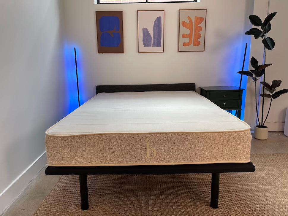 A Birch Natural mattress on an adjustable bed